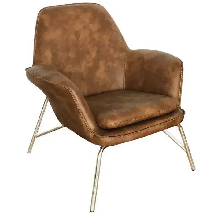 2010-acc-brw Chintaly Imports Furniture 2010 Accent Chair With Steel Frame
