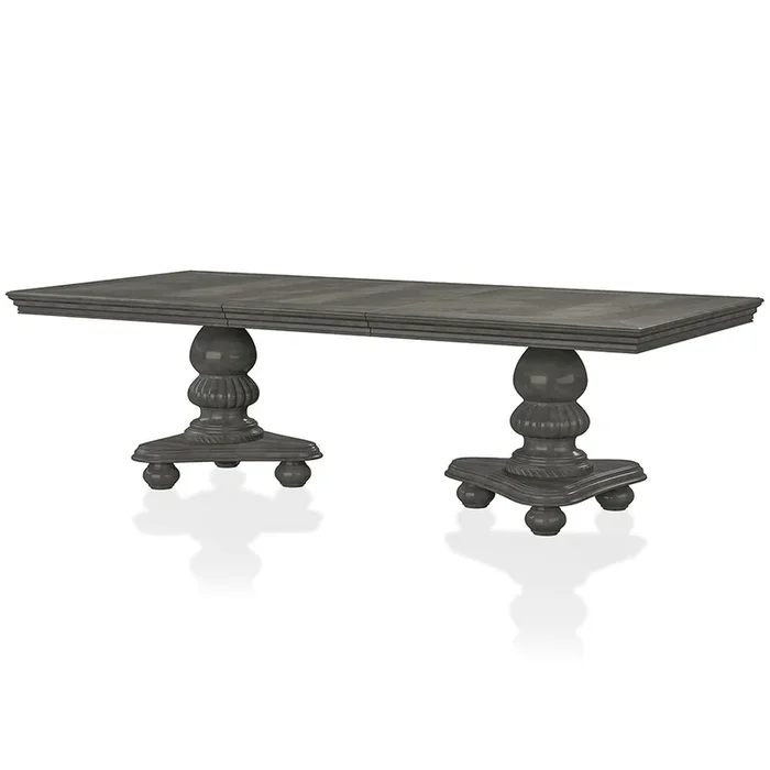 79″-103″ x 47.5″ Noela Leaf Extension Table, Solid Wood, 8 Seater
