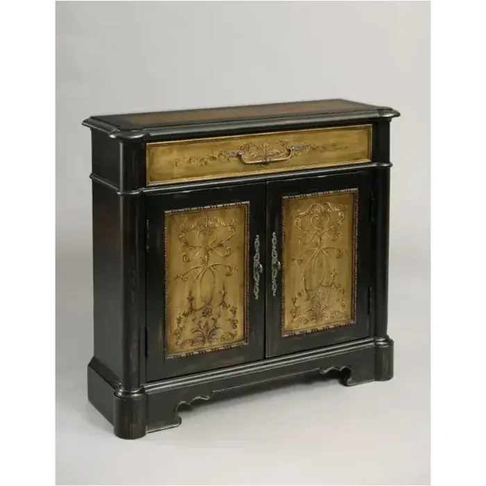 974047 Black Gold Pulaski Furniture Accents And Curios Hall Chest