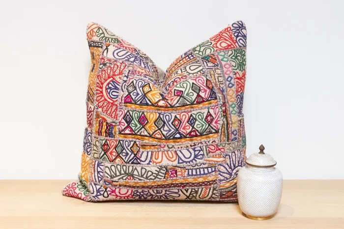 Aarika Jaisalmer Patchwork Throw Pillow