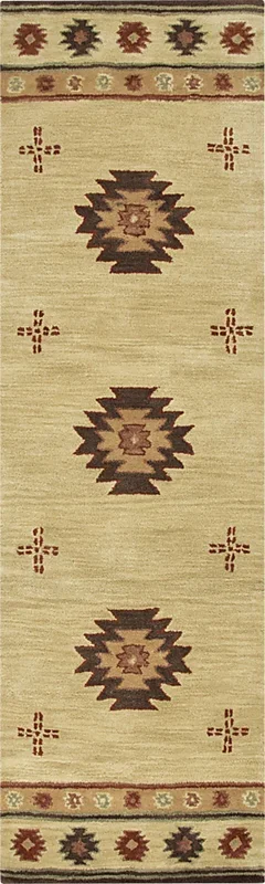 Ahnika Beige 2’6 x 10′ Runner Rug