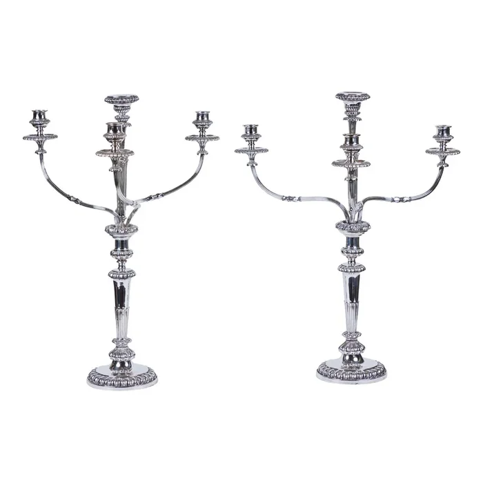 Antique Sheffield Candelabra – A Pair
