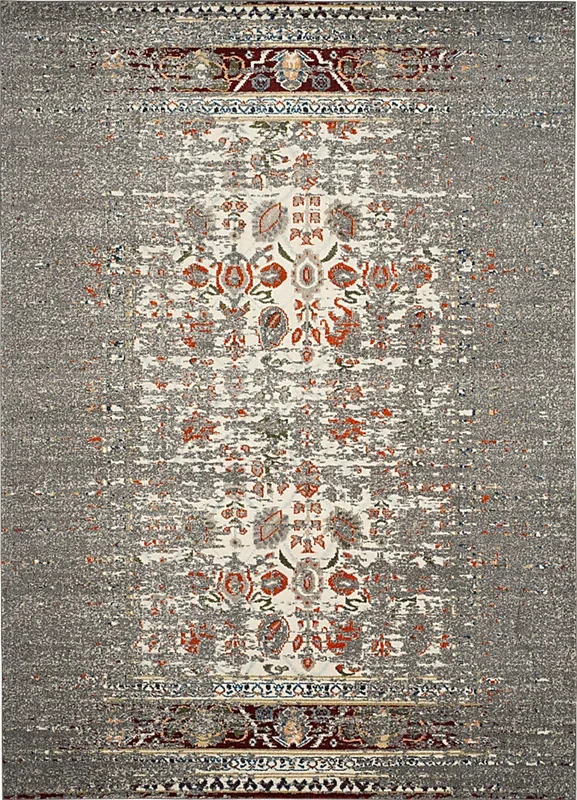 Aziza Gray 8′ x 11′ Rug