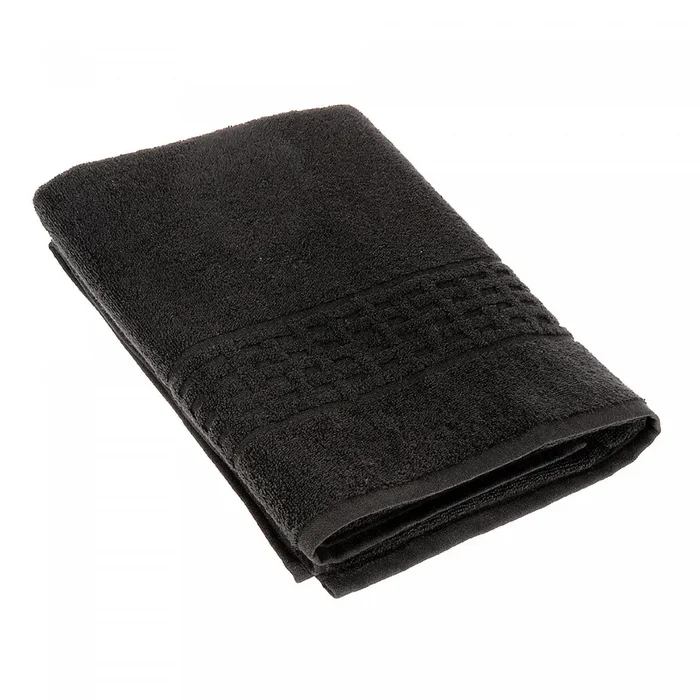 Basketweave Bath Towel 27 x 50 Black – Set of 2 Towels|Serviette de bain nattée noire 27 x 50 – ensemble de 2 serviettes