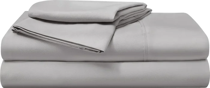Bedgear Basic Light Gray 3 Pc Twin XL Bed Sheet Set