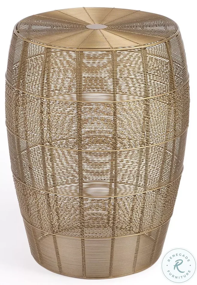 Bellarose Gold Metal End Table