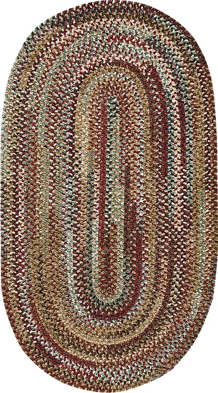 Bexmark Red 8′ x 11′ Oval Rug