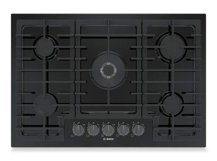 Bosch 30″ 800 Series Gas Cooktop with Dual-Flame Power Burner – NGM8049UC | Surface de cuisson à gaz Bosch de série 800 de 30 po avec brûleur puissant à flamme double – NGM8049UC | NGM804UC