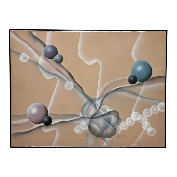 C. 1980s Postmodern Geometric Abstract Painting