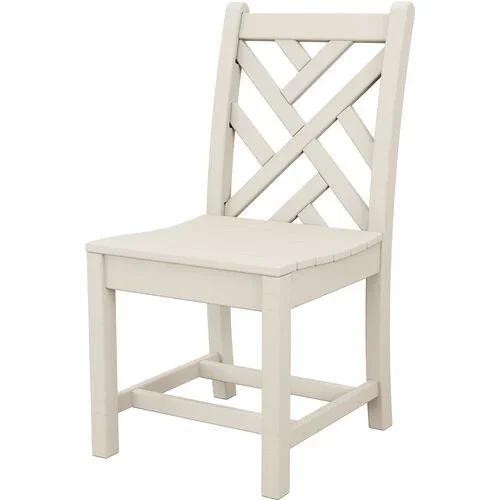 Chippendale Outdoor Dining Side Chair, Sand