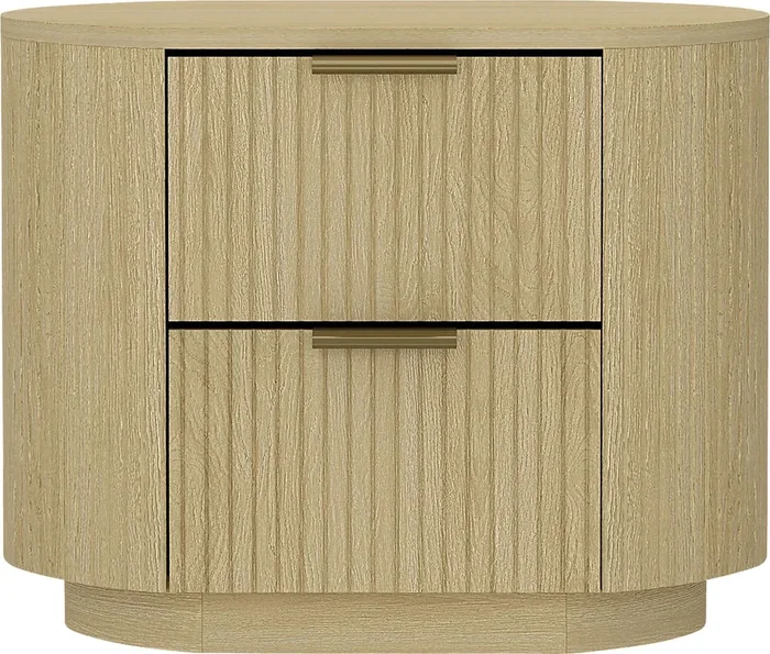 Crowpaw Brown and Gold Nightstand