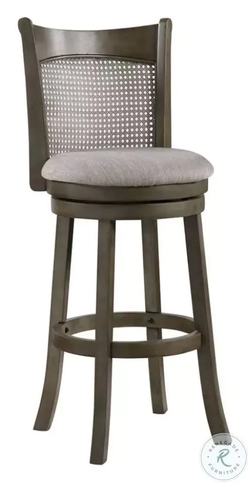 D01966-BS Grey Cane Back 29″ Swivel Bar Stool