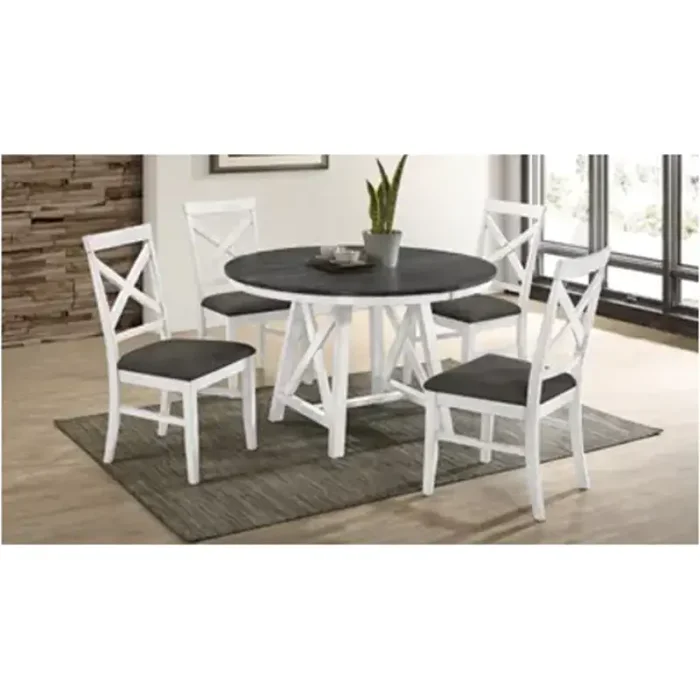 D2959g-11 New Classic Furniture Somerset – Gray Round Table – Gray
