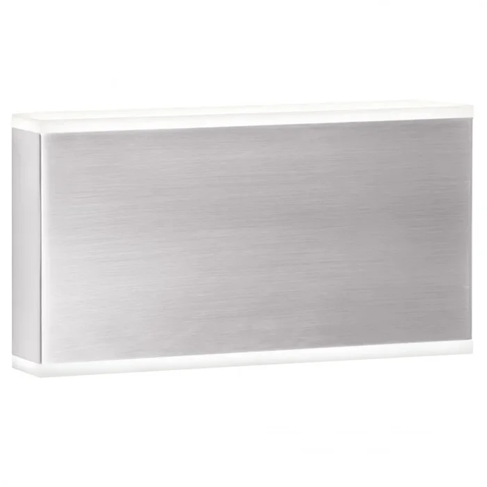 Dainolite Emery LED Wall Sconce 20w Satin Chrome Frosted Acrylic Diffuser Lamp|Applique murale Emery de Dainolite en acrylique givré qui diffuse la lumière, avec fini chromé satiné et ampoule à DEL de 20 W
