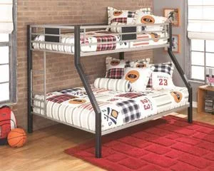 Dinsmore Twin Over Full Bunk Bed With Mattresses