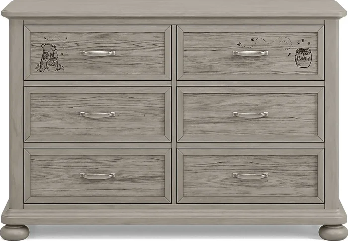 Disney Baby Woodland Adventures with Winnie the Pooh Classic Gray Dresser