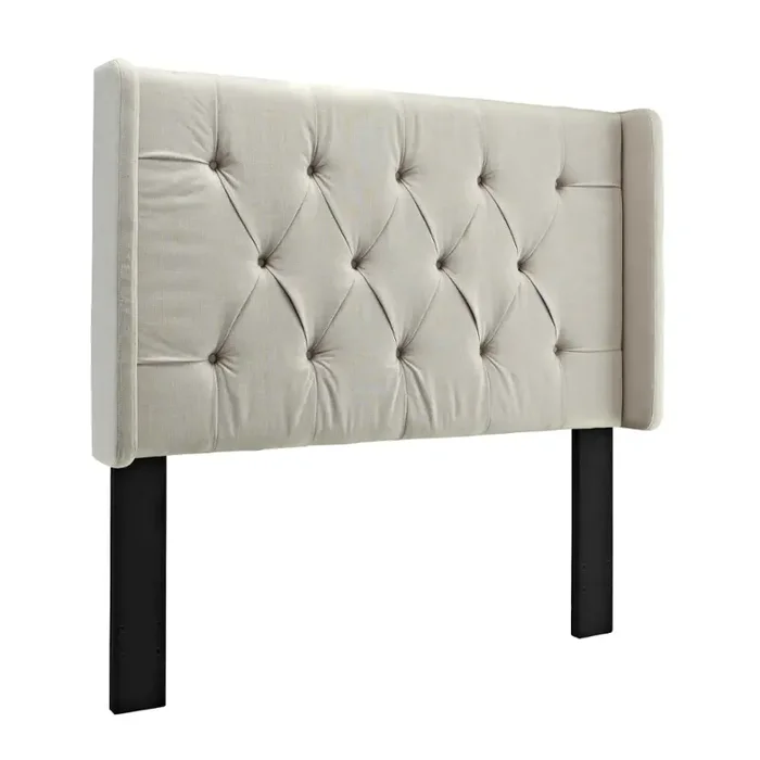 Ds-8634-250 Samuel Lawrence Furniture Full/queen Upholstered Tufted Panel Headboard With Wings
