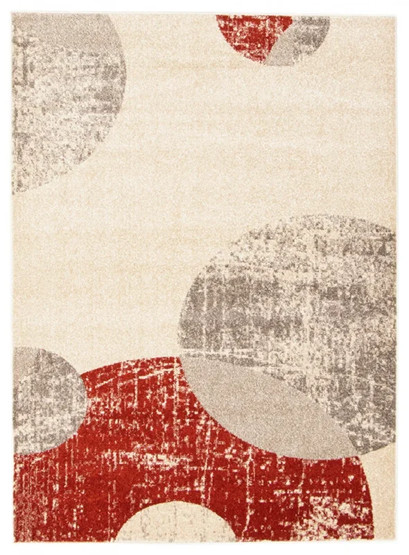 Ellegance Ivory / Red 3’11” x 5’7″ Area Rug|Carpette Ellegance ivoirerouge 3 pi 11 po x 5 pi 7 po|D27GGOVR