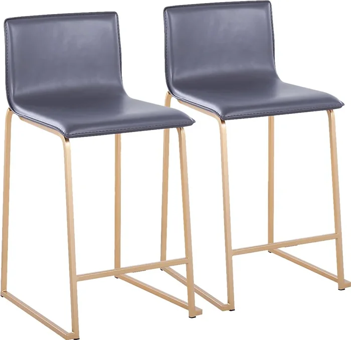 Fassitt Gray Counter Height Stool, Set of 2