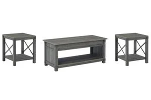 Freedan Coffee Table and 2 End Tables