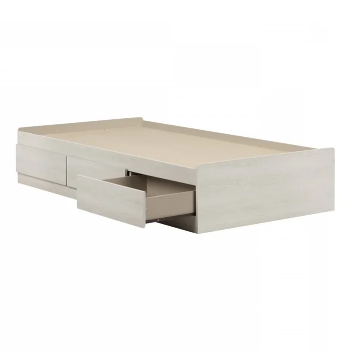 Fynn Twin Mates Bed With 3 Drawers – Winter Oak | Fynn Lit matelot 3 tiroirs Simple – Chêne hivernal | D83GU99M