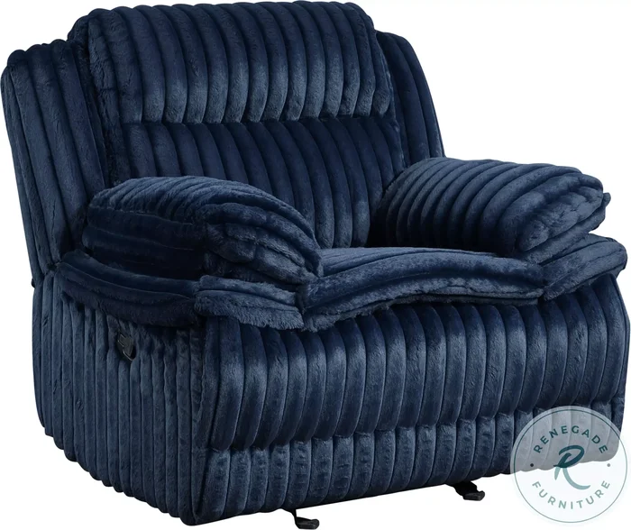 Goodland Blue Recliner
