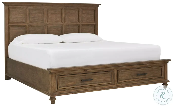 Hensley Honey Queen Panel Storage Bed