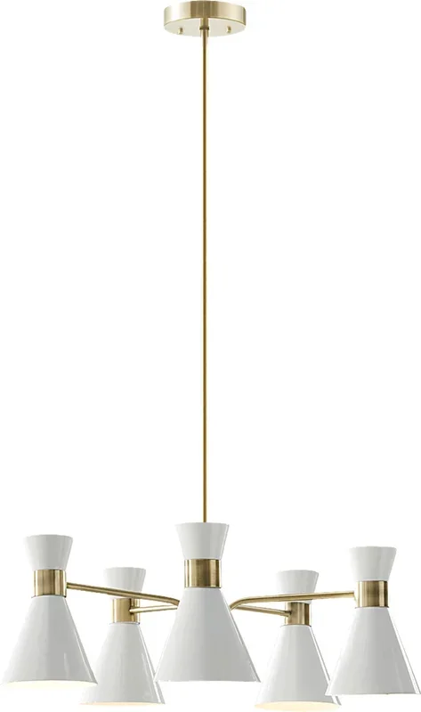 Hillger Street White Chandelier