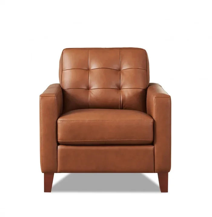 Hydeline Aiden Leather Chair – Brown | Hydeline Aiden Fauteuil en cuir – Brun