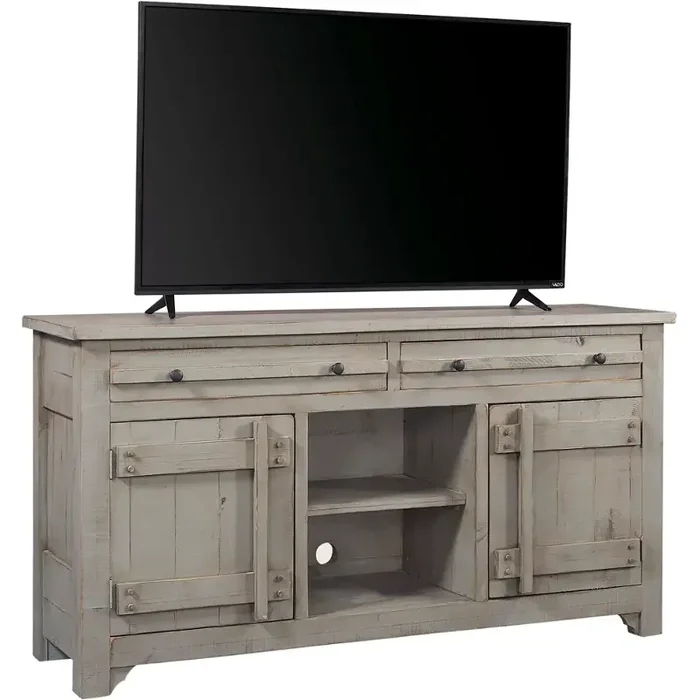 I358-264-wgy Aspen Home Furniture Reeds Farm – Weathered Grey 66in Console – Weathered Grey