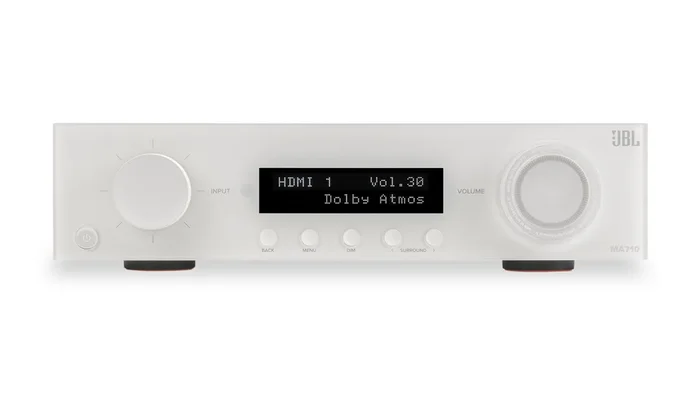 JBL MA710 7.2-Channel 8K AV Receiver – White (JBLMA710WHTAM) | Récepteur AV à 7.2 canaux JBL MA710 8K – blanc (JBLMA710WHTAM)