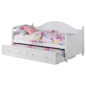 Julie Ann Wood Twin Daybed With Trundle White