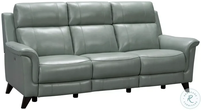 Kester Lorenzo Mint Power Reclining Sofa with Power Headrest