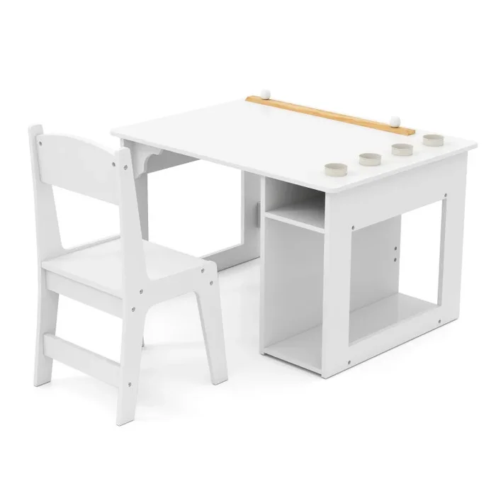 Kids Art Table and Chair Set Toddler Craft Drawing Desk