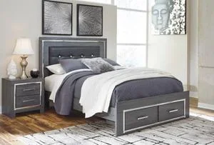 Lodanna Queen Panel Bed With 2 Storage Drawers