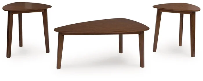 Lyncott – Occasional Wood Table Set (Set of 3) – Brown