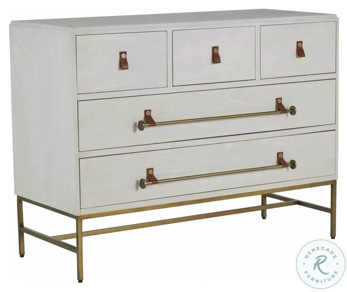 Maya Cerused White Dresser