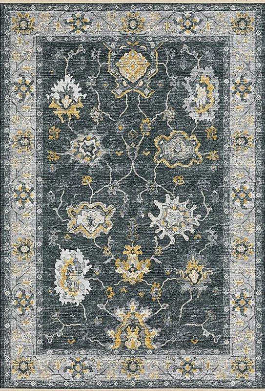 Medrick Black 5′ x 8′ Rug