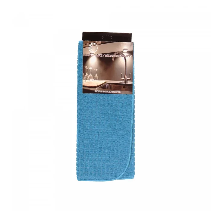 Microfibre Drying Mat Blue – Set of 2|Tapis d’égouttage en microfibre bleue – ensemble de 2