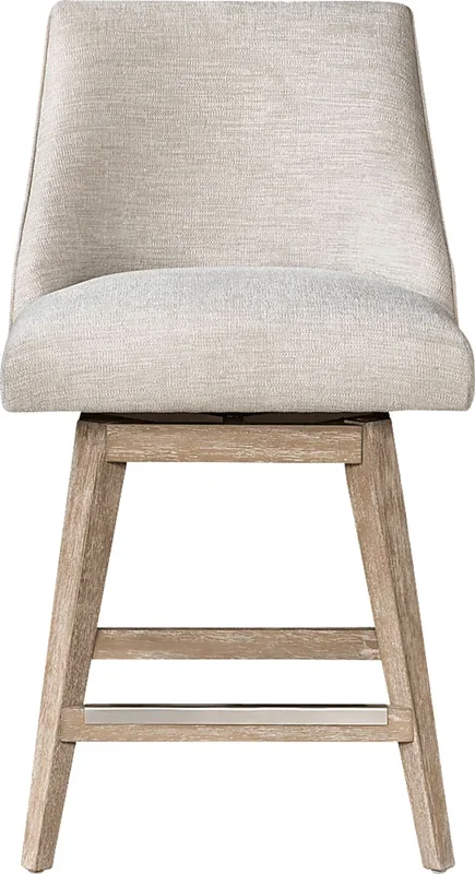 Moonshadow Light Gray Swivel Counter Height Stool
