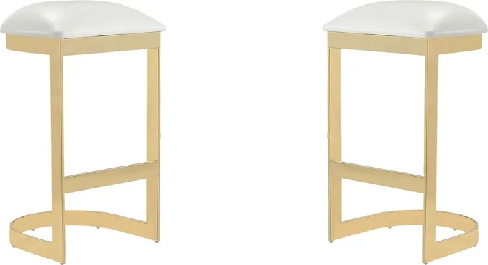 Nunnelee White Barstool, Set of 2