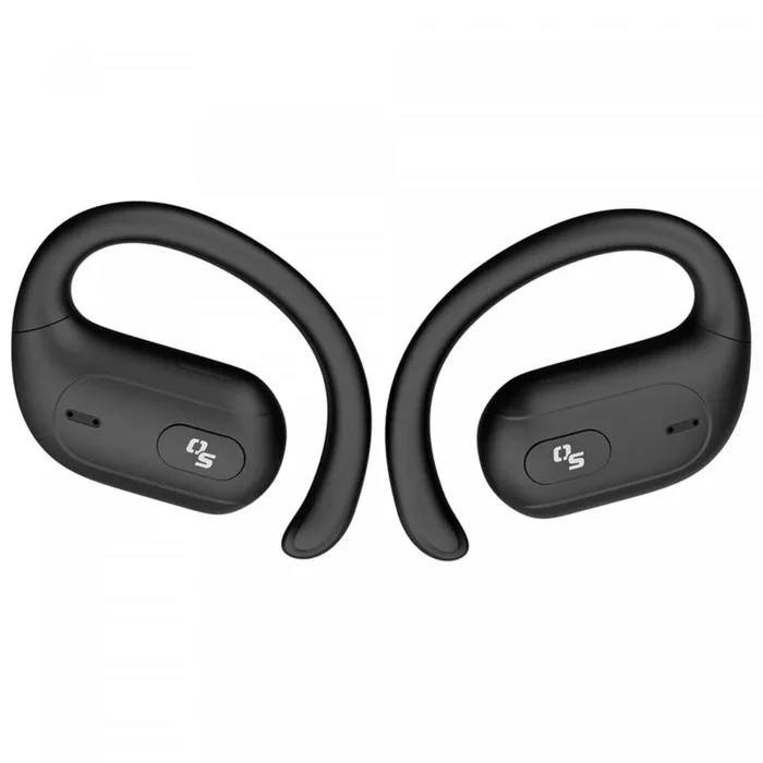 OPN Sound Aria+ Bluetooth Black Open-Ear Headphones with Microphone & Charging Case|Casque d’écoute à oreilles ouvertes Aria+ de OPN Sound noir avec Bluetooth, microphone et étui de recharge