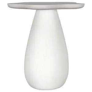 Perth 20-inch Side Table With Cloud-shaped Top Off White