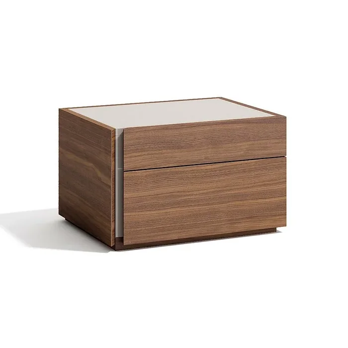 Porto Left Facing Nightstand (Walnut)
