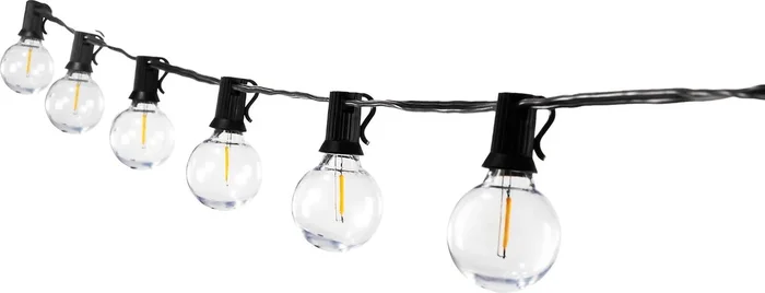 Quis Loop Outdoor Black String Lights