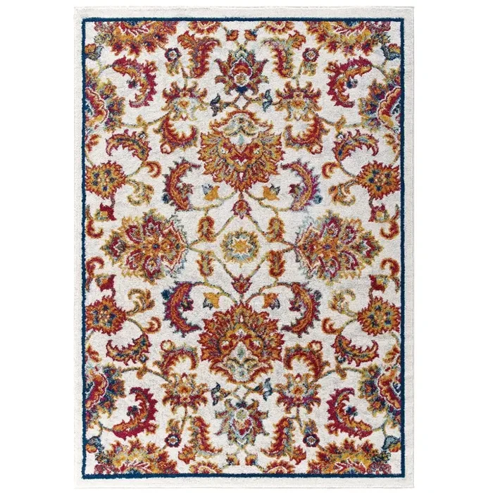 R-1171a-810 Modway Furniture Entourage Entourage Azami Distressed Vintage Floral Lattice 8×10 Area Rug