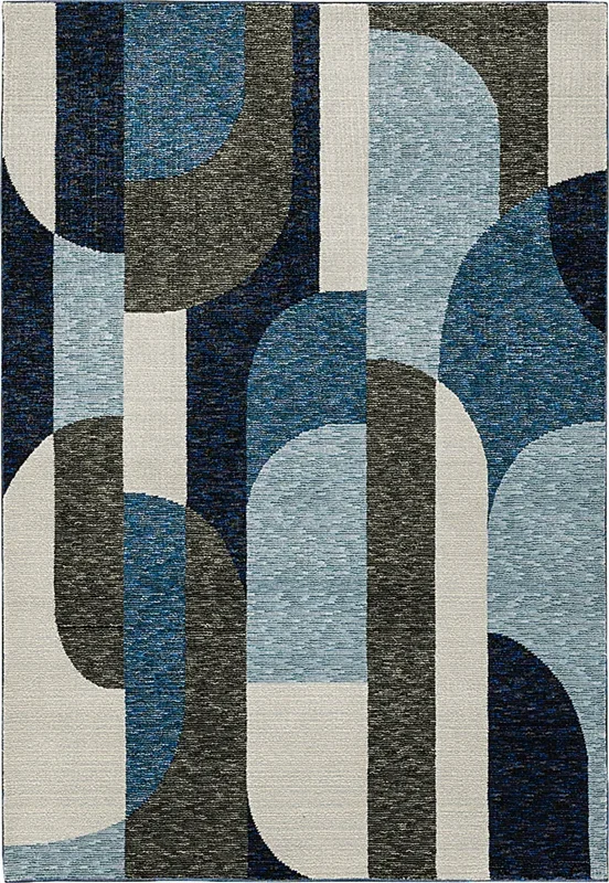 Ramla Blue 6’7 x 9’6 Rug