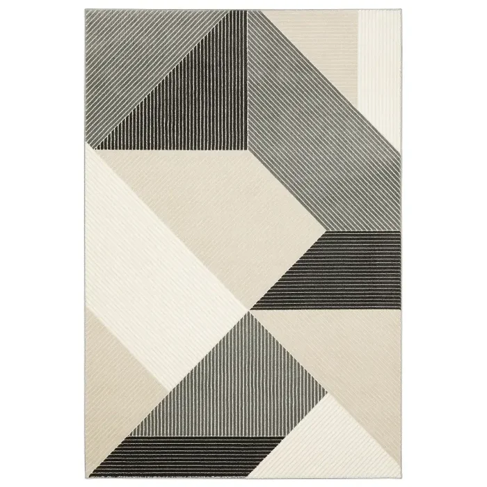 Raylan 8 x 11 Geometric Black Area Rug
