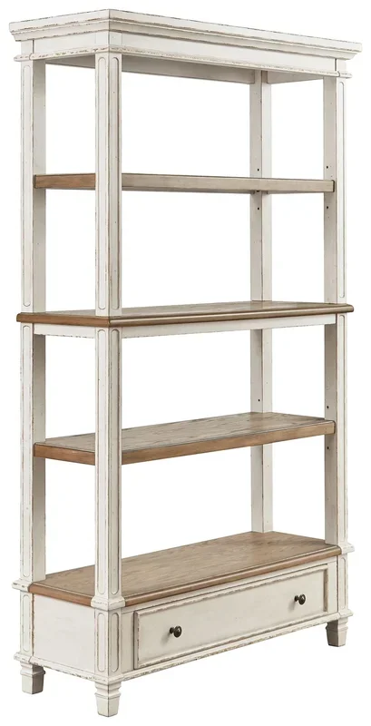 Realyn – Bookcase – Brown / White