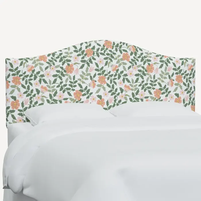 Rifle Paper Co Mayfair Primrose Blush & Cream Full Headboard